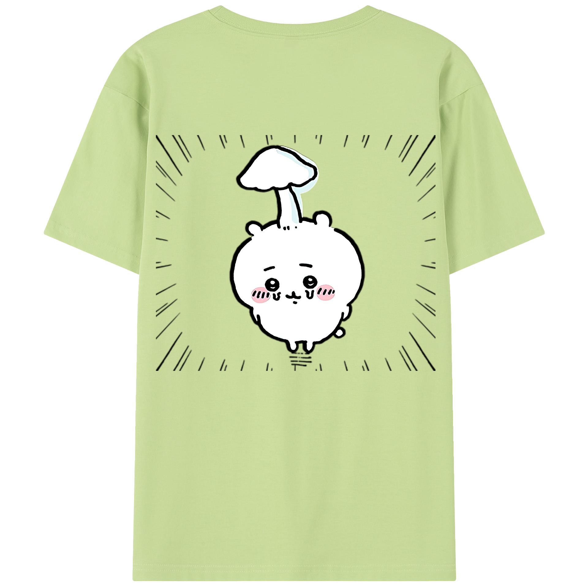 （画像用） ちいかわ ちいかわ Chii-kawa chiikawa 綿100％半袖Tシャツ（背面プリント）